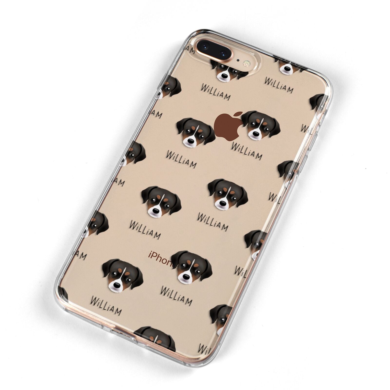 Cheagle Icon with Name iPhone 8 Plus Bumper Case on Gold iPhone Alternative Image