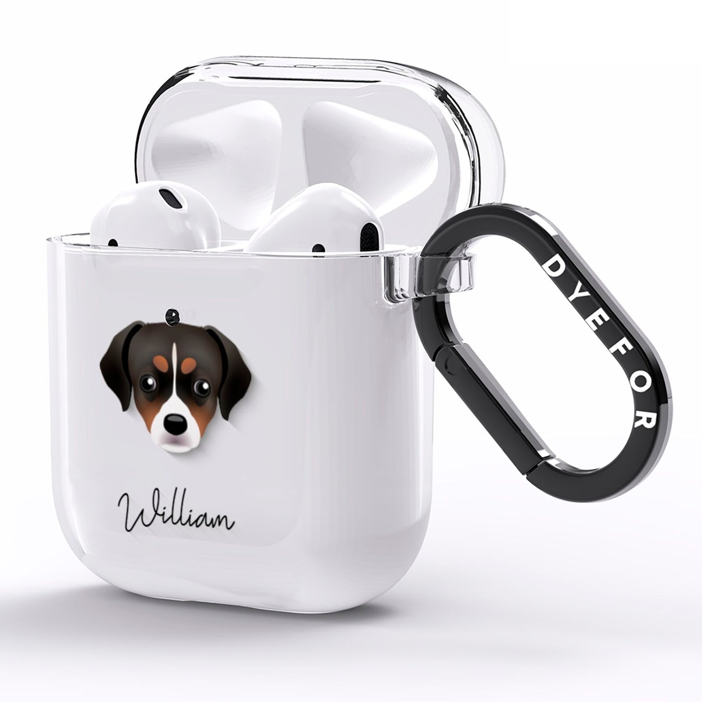 Cheagle Personalised AirPods Clear Case Side Image