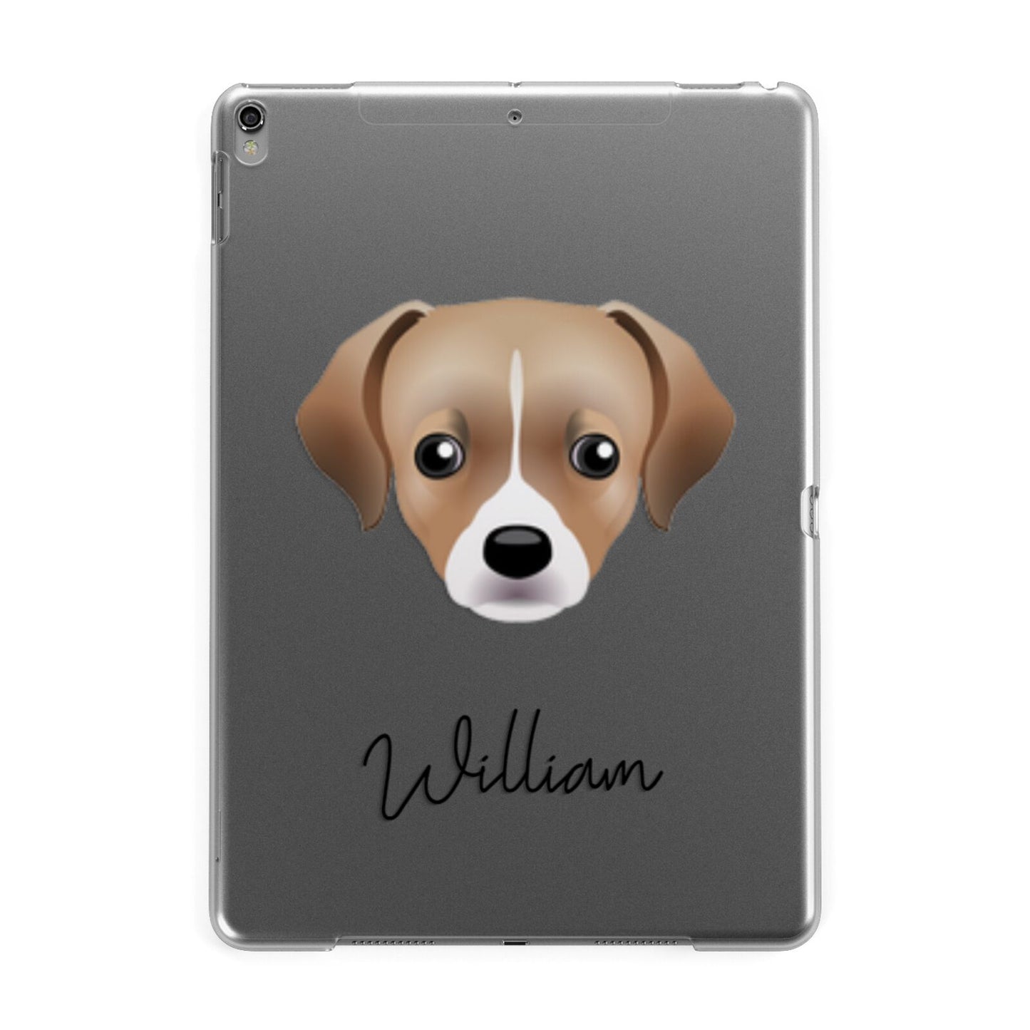 Cheagle Personalised Apple iPad Grey Case