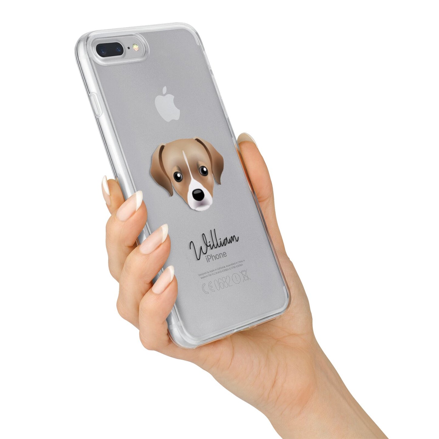 Cheagle Personalised iPhone 7 Plus Bumper Case on Silver iPhone Alternative Image