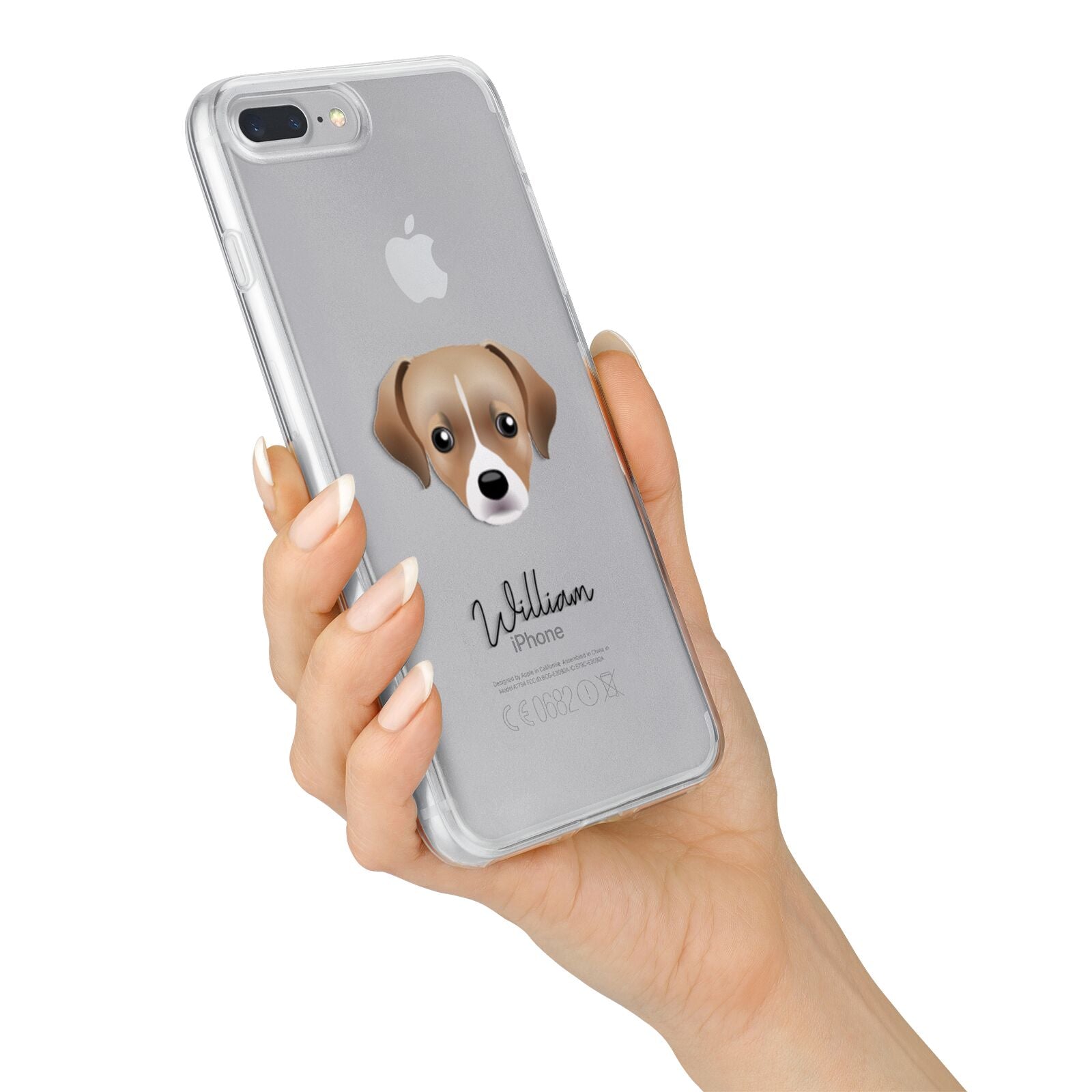 Cheagle Personalised iPhone 7 Plus Bumper Case on Silver iPhone Alternative Image