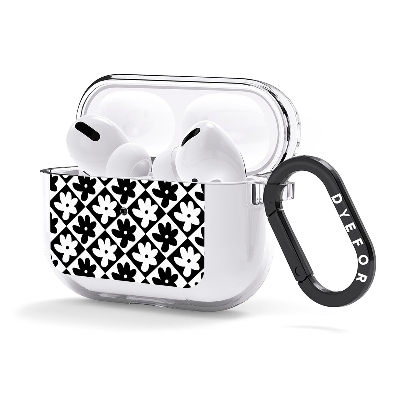 Check Flower AirPods Clear Case 3rd Gen Side Image