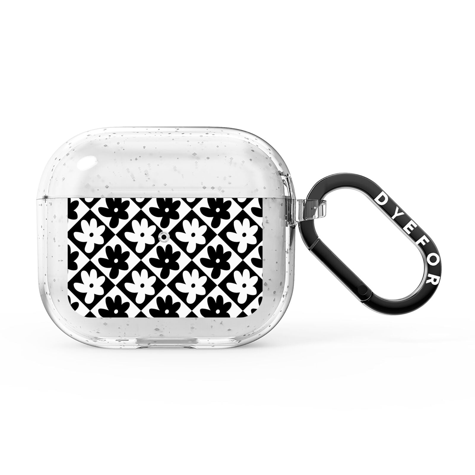 Check Flower AirPods Glitter Case 3rd Gen