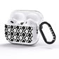 Check Flower AirPods Pro Glitter Case Side Image