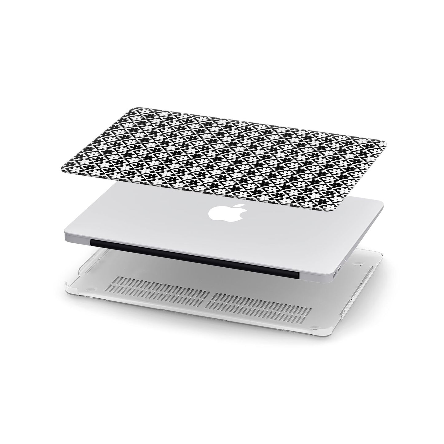 Check Flower Apple MacBook Case in Detail