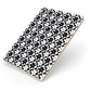 Check Flower Apple iPad Case on Gold iPad Side View