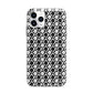 Check Flower Apple iPhone 11 Pro Max in Silver with Bumper Case