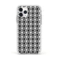 Check Flower Apple iPhone 11 Pro in Silver with White Impact Case