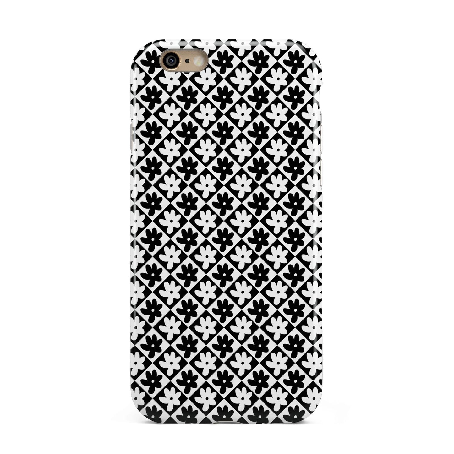 Check Flower Apple iPhone 6 3D Tough Case