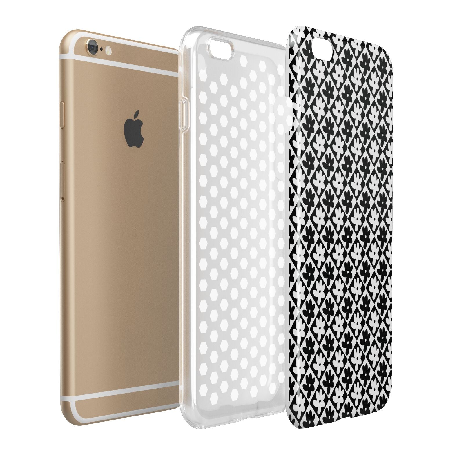 Check Flower Apple iPhone 6 Plus 3D Tough Case Expand Detail Image