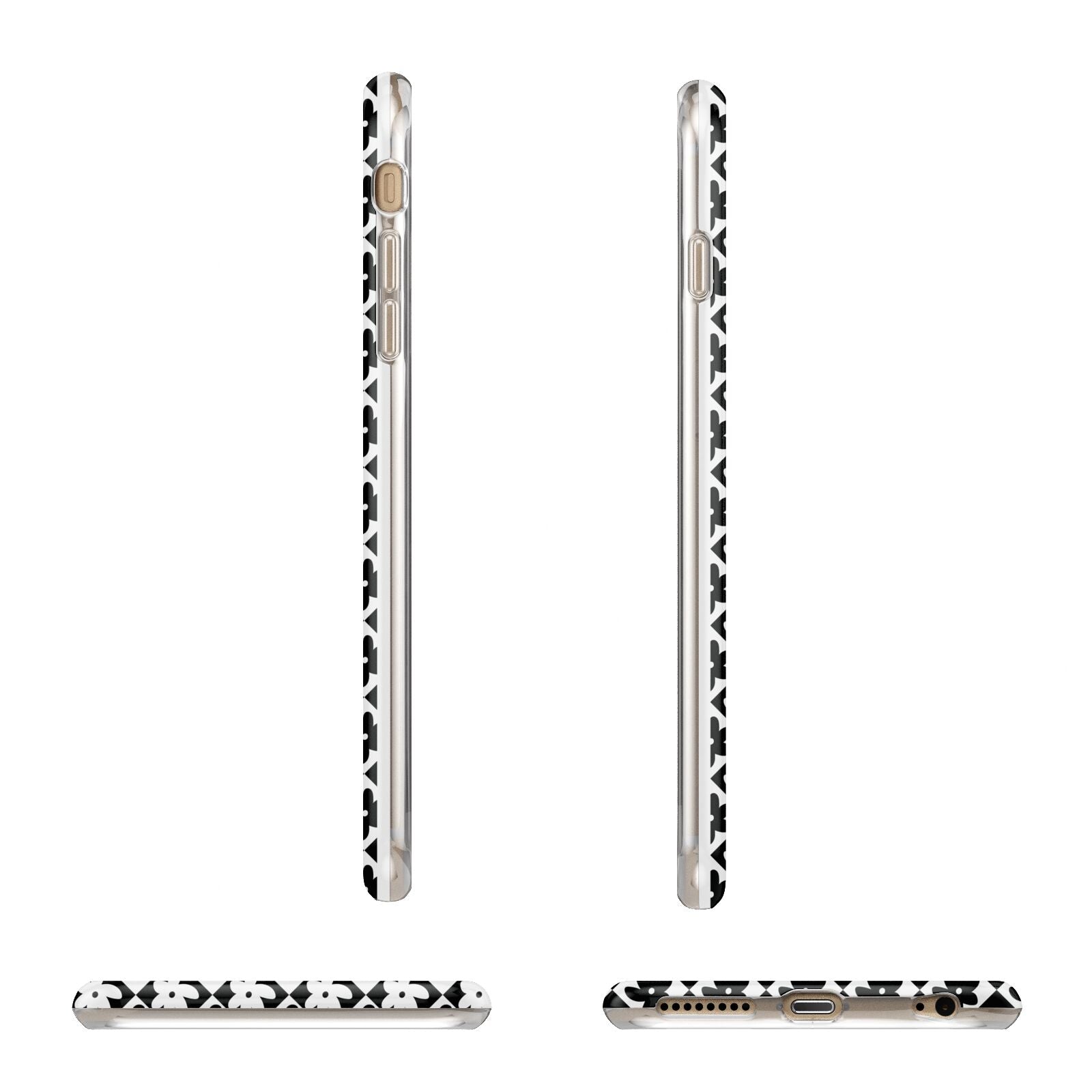 Check Flower Apple iPhone 6 Plus 3D Wrap Tough Case Alternative Image Angles