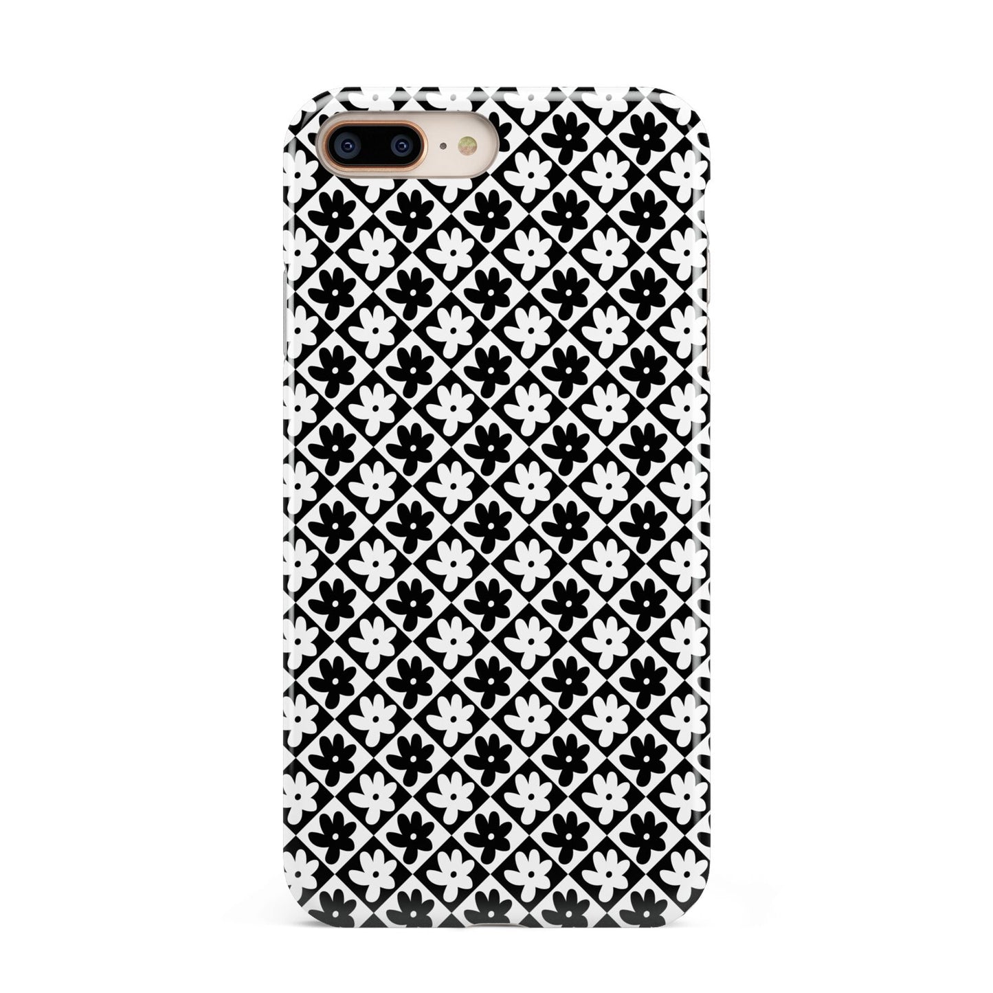 Check Flower Apple iPhone 7 8 Plus 3D Tough Case