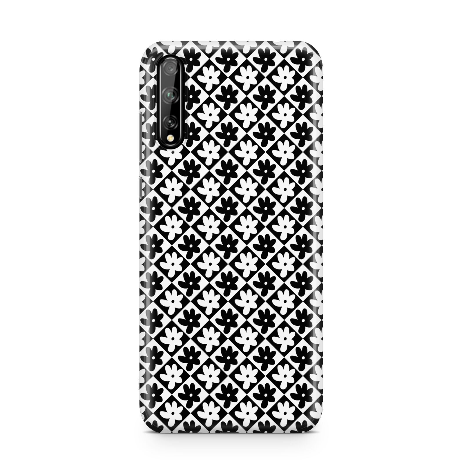 Check Flower Huawei Enjoy 10s Phone Case