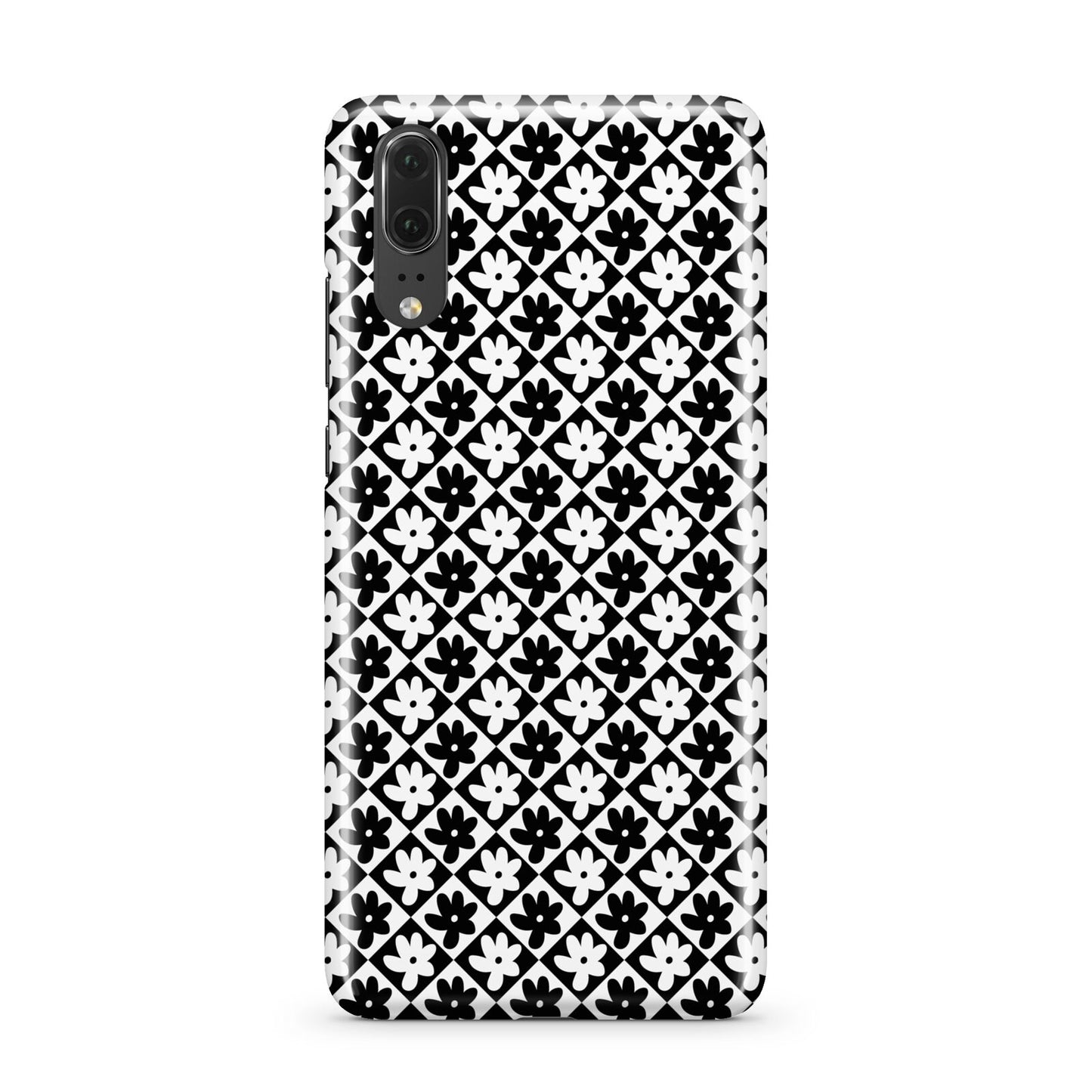 Check Flower Huawei P20 Phone Case