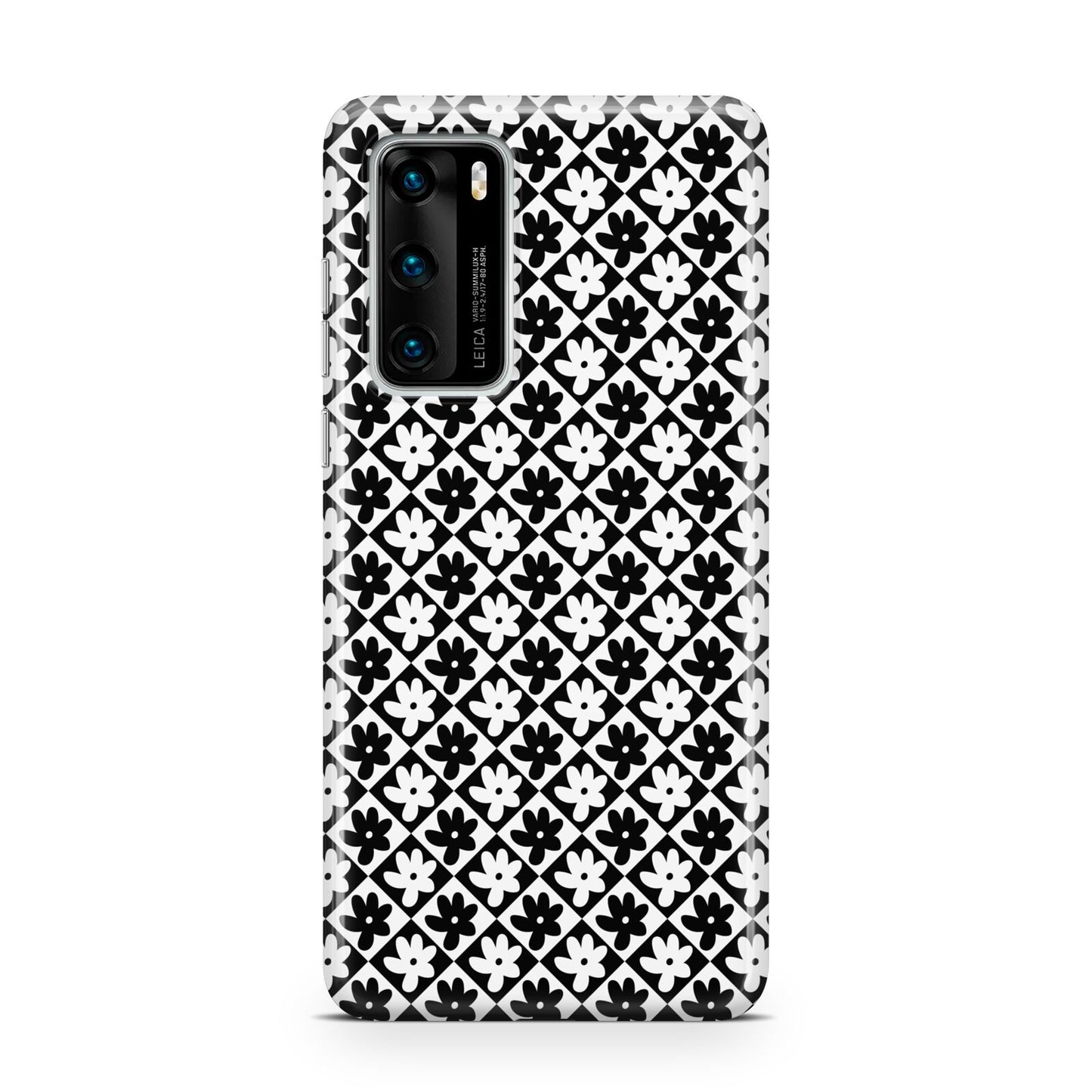 Check Flower Huawei P40 Phone Case