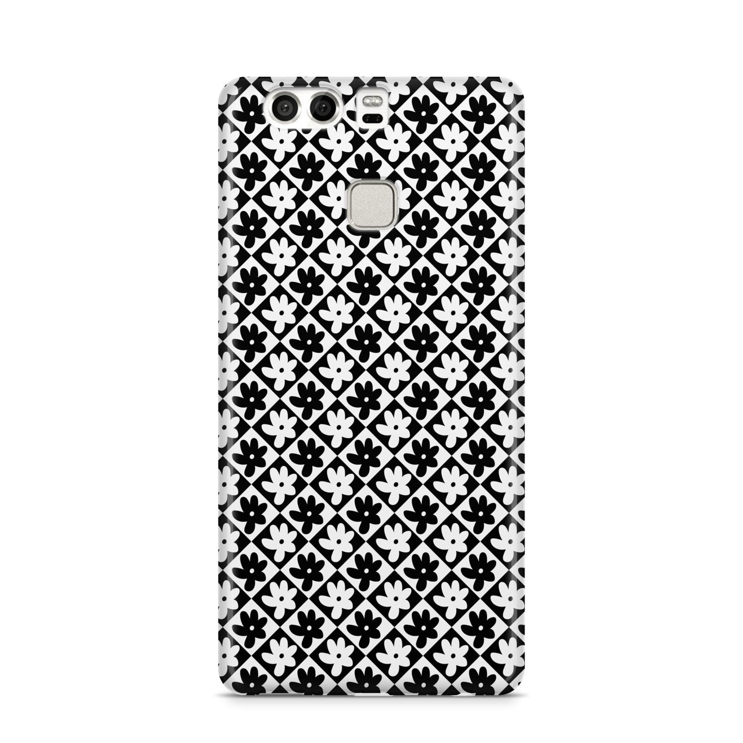 Check Flower Huawei P9 Case