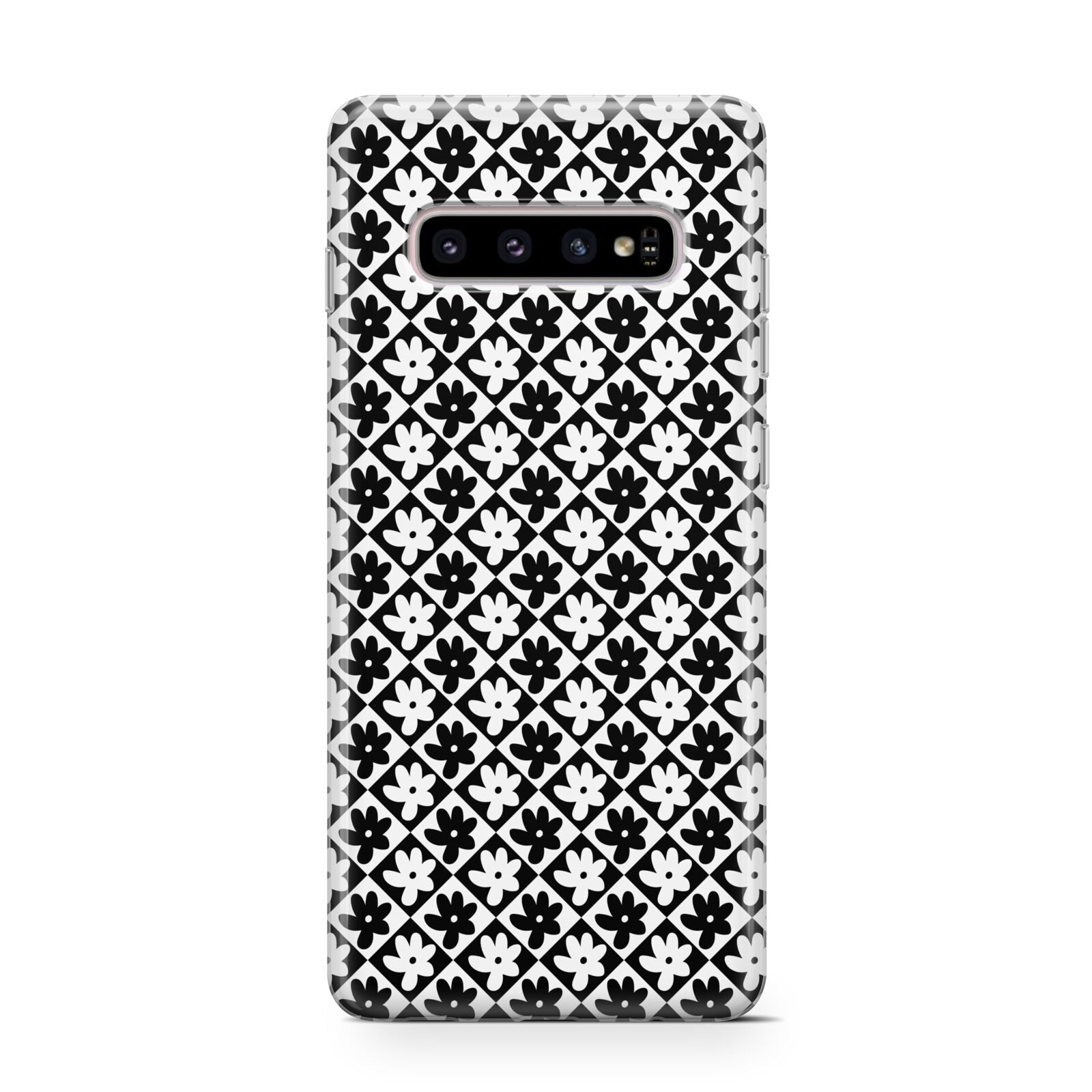 Check Flower Protective Samsung Galaxy Case