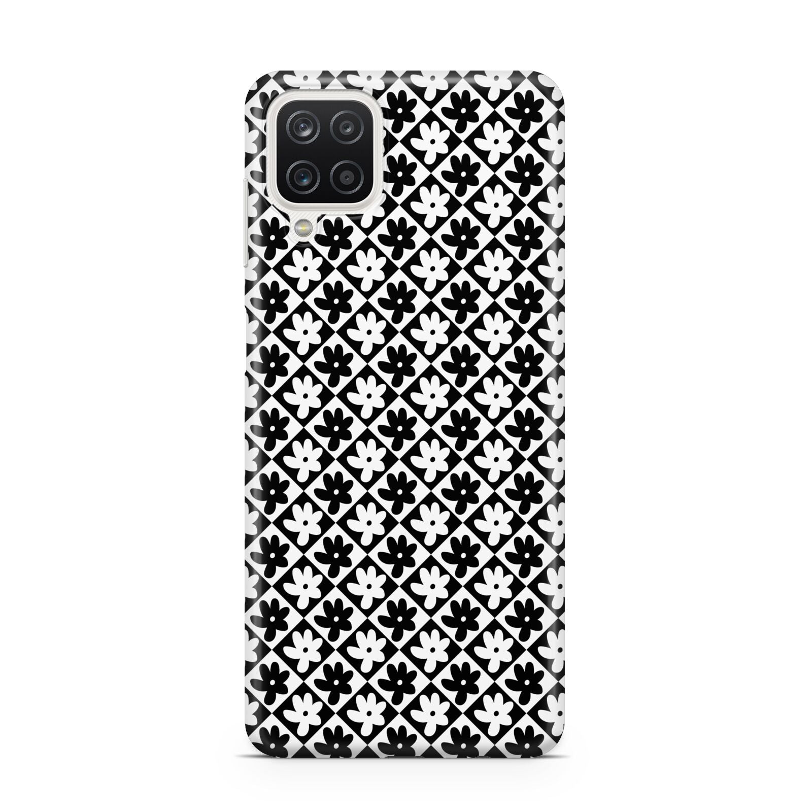 Check Flower Samsung A12 Case