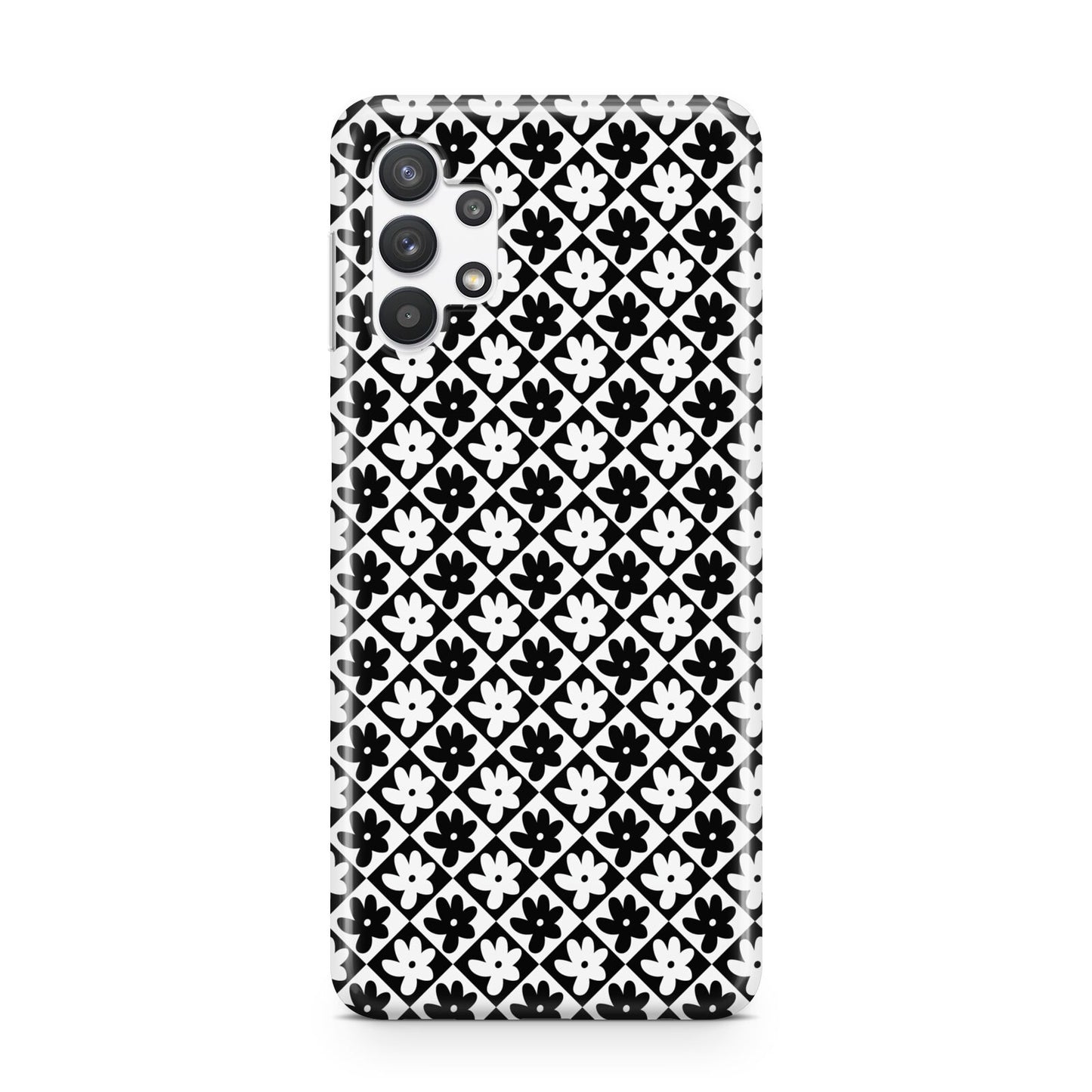 Check Flower Samsung A32 5G Case