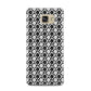 Check Flower Samsung Galaxy A5 2016 Case on gold phone
