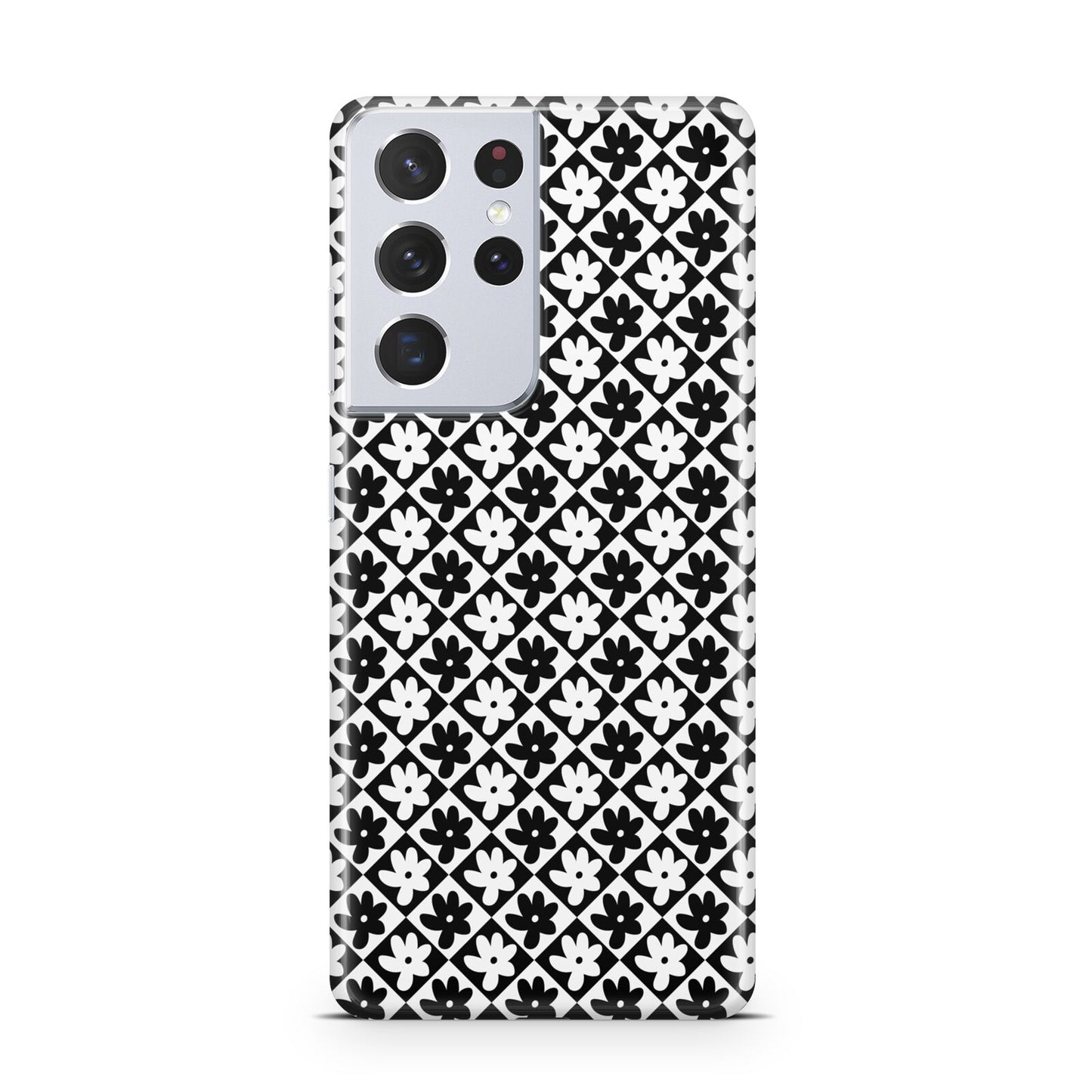 Check Flower Samsung S21 Ultra Case
