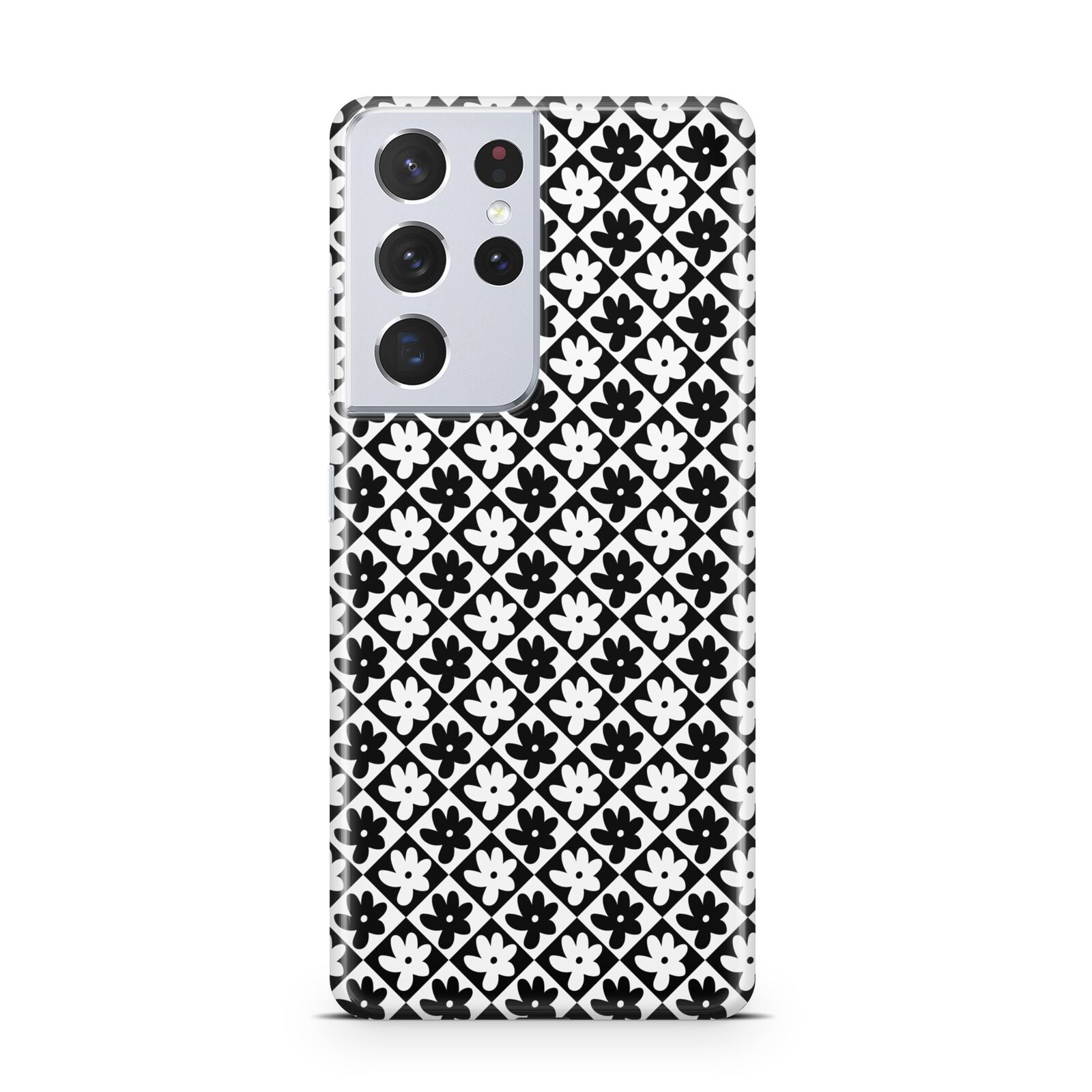 Check Flower Samsung S21 Ultra Case