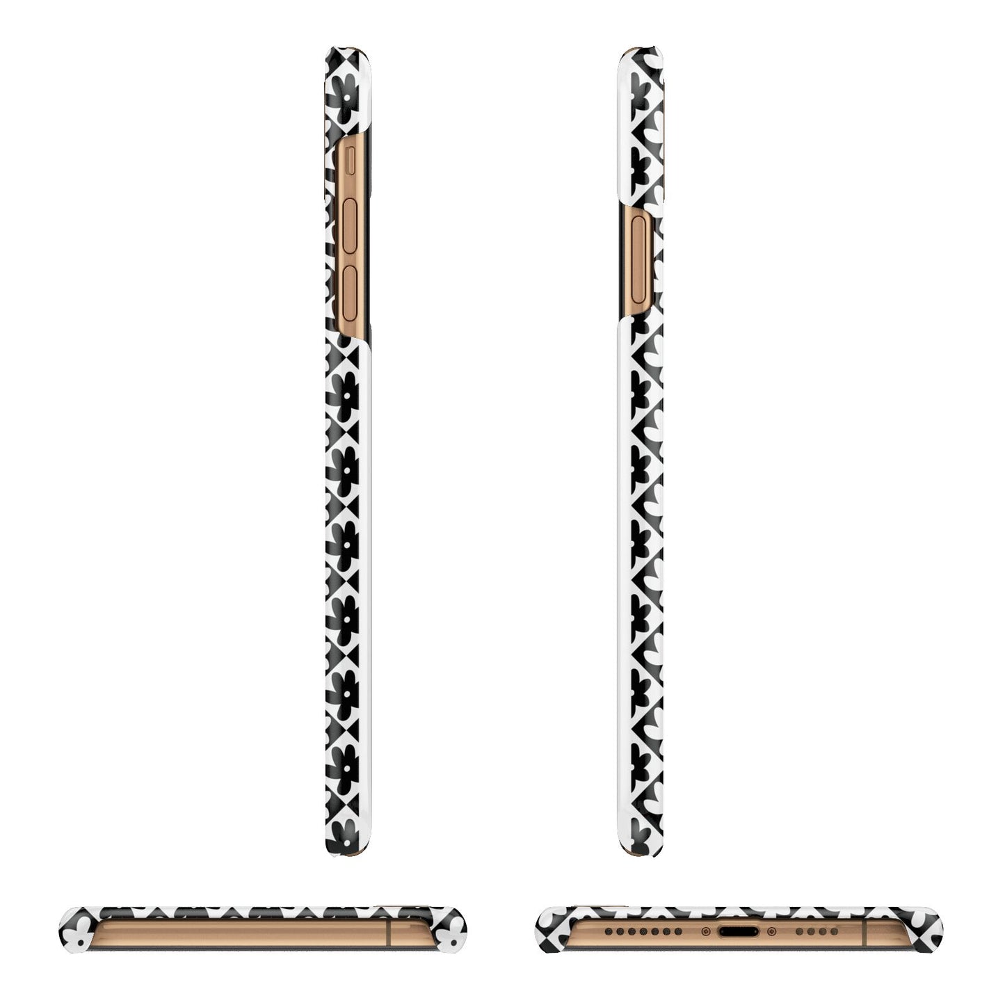 Check Flower iPhone 11 Pro Max 3D Snap Case Angle Images