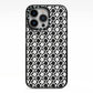 Check Flower iPhone 13 Pro Black Impact Case on Silver phone