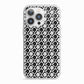 Check Flower iPhone 13 Pro TPU Impact Case with White Edges