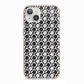 Check Flower iPhone 13 TPU Impact Case with Pink Edges
