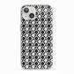 Check Flower iPhone 13 TPU Impact Case with White Edges