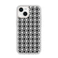 Check Flower iPhone 14 Clear Tough Case Starlight