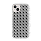 Check Flower iPhone 14 Plus Clear Tough Case Starlight