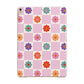Checked flowers Apple iPad Gold Case