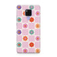 Checked flowers Huawei Mate 20X Phone Case