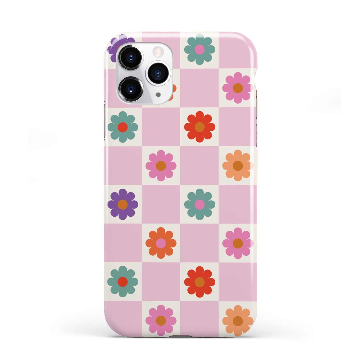 Checked flowers iPhone 11 Pro 3D Tough Case