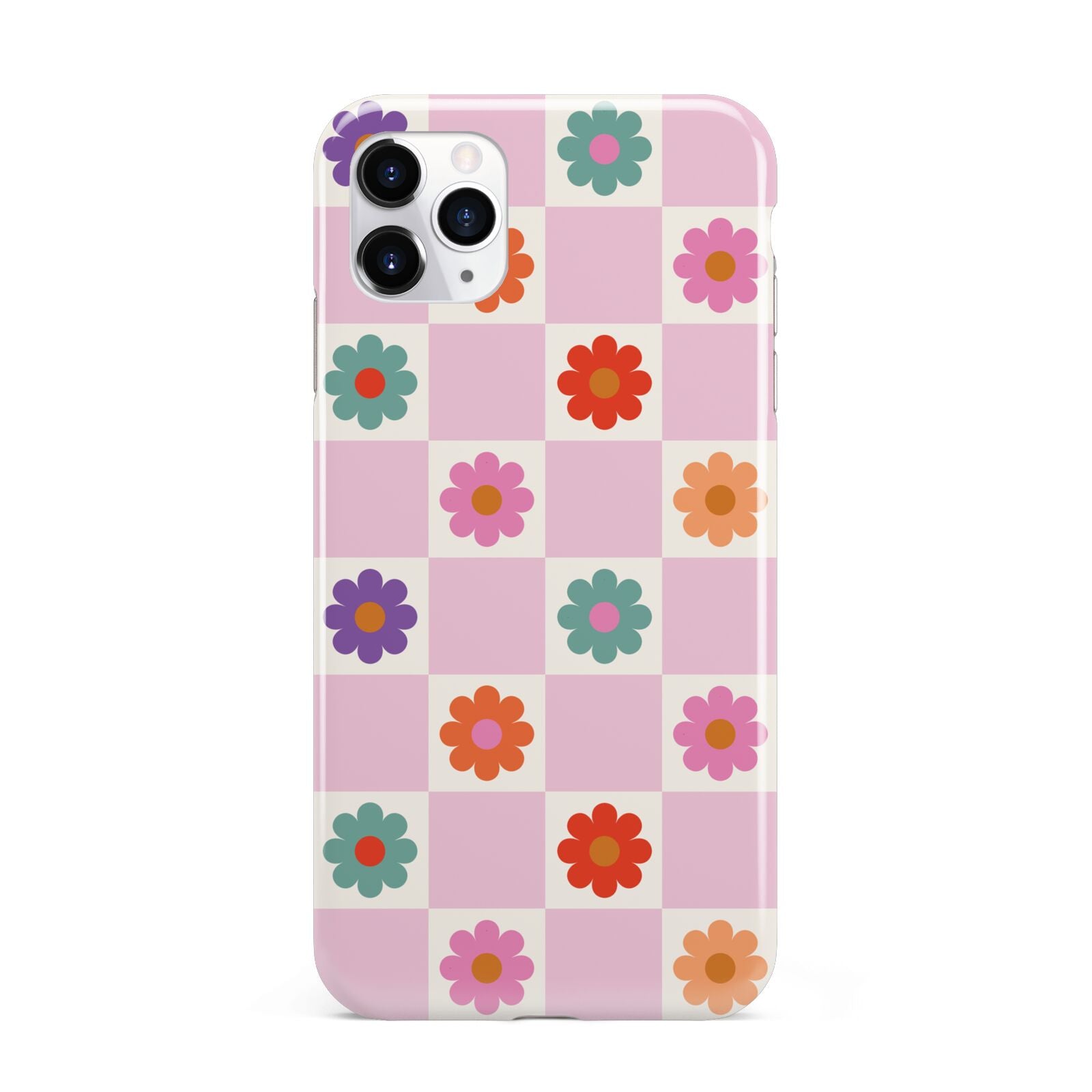 Checked flowers iPhone 11 Pro Max 3D Tough Case