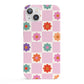 Checked flowers iPhone 13 Full Wrap 3D Snap Case