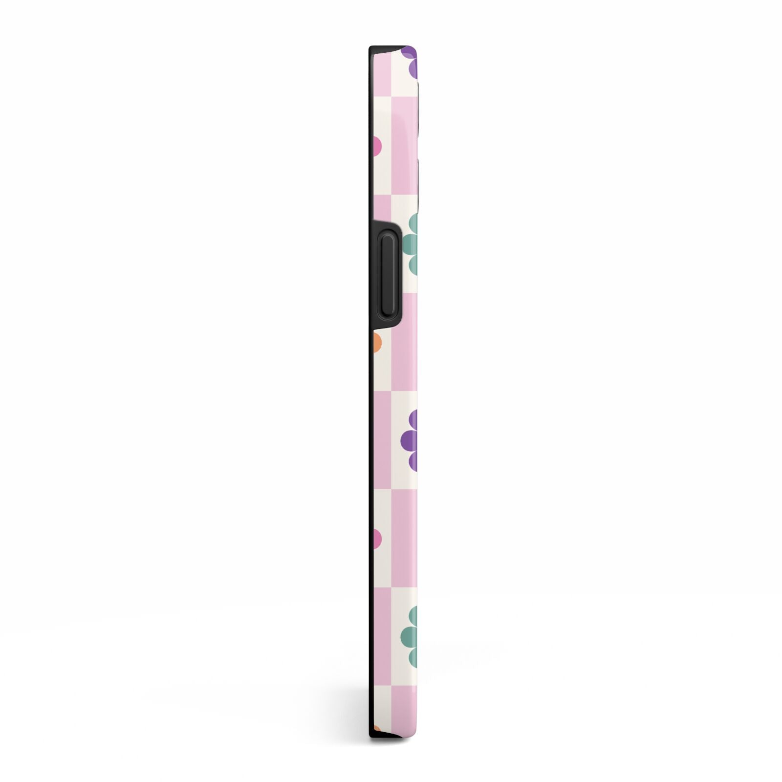 Checked flowers iPhone 13 Pro Max Side Image 3D Tough Case