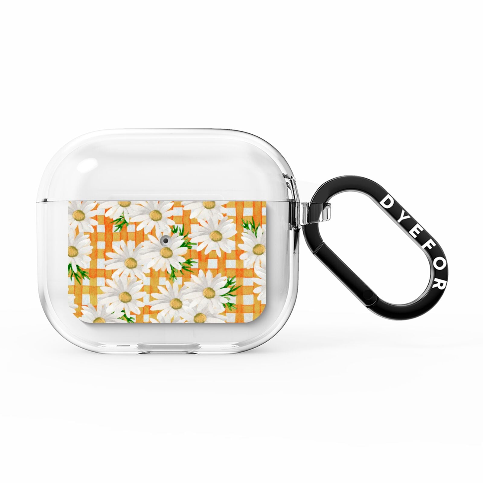 Checkered Daisy AirPods Clear Case 3rd Gen