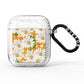 Checkered Daisy AirPods Glitter Case