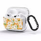 Checkered Daisy AirPods Pro Clear Case Side Image