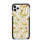 Checkered Daisy Apple iPhone 11 Pro Max in Silver with Black Impact Case