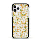 Checkered Daisy Apple iPhone 11 Pro in Silver with Black Impact Case