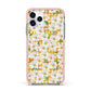 Checkered Daisy Apple iPhone 11 Pro in Silver with Pink Impact Case