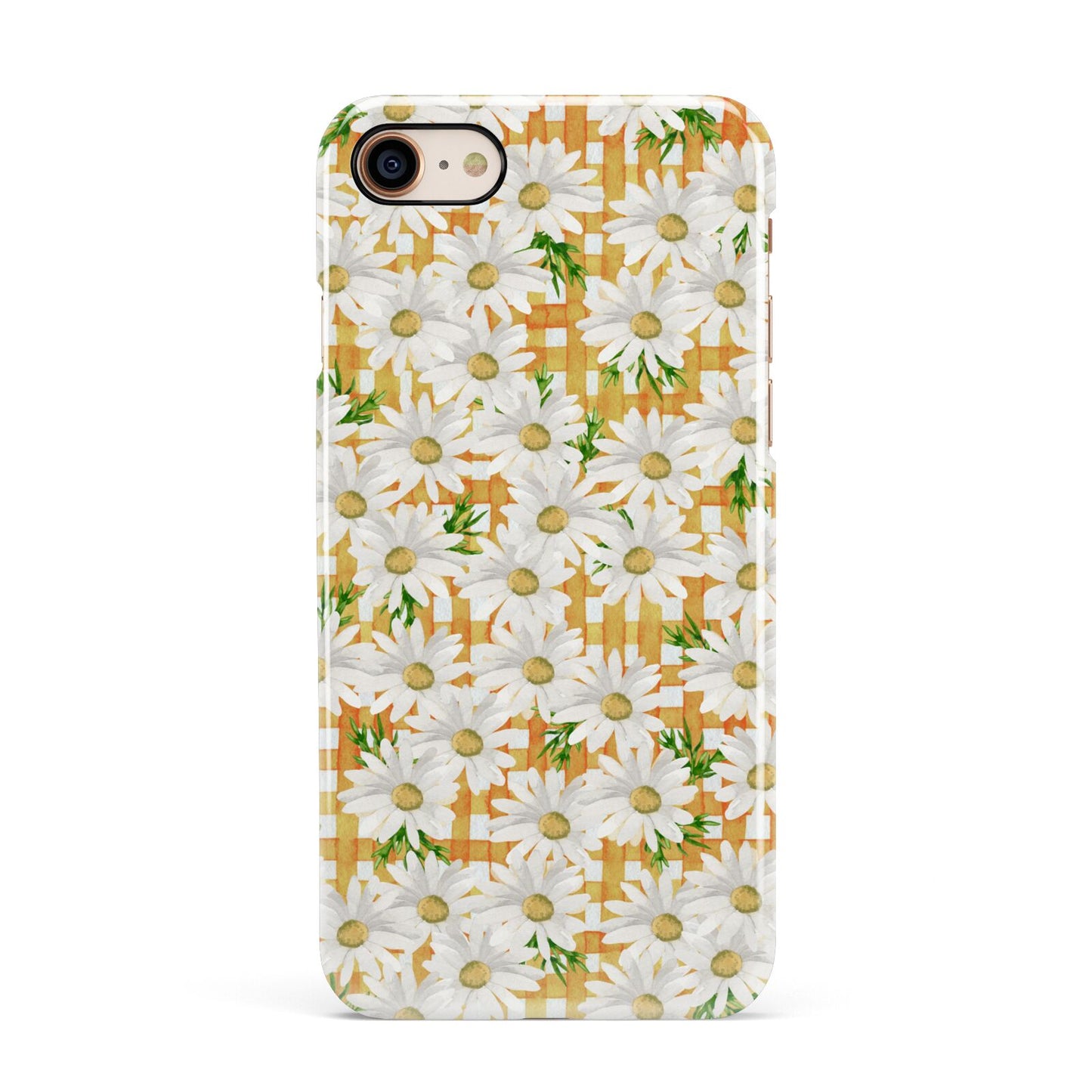 Checkered Daisy Apple iPhone 7 8 3D Snap Case