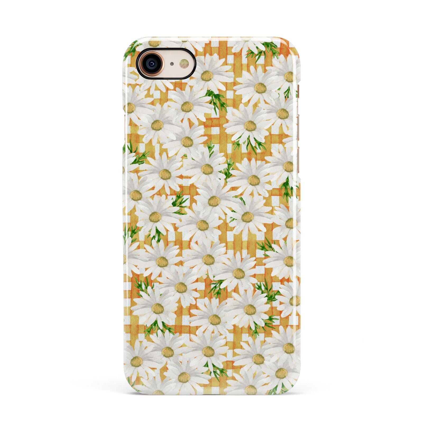 Checkered Daisy Apple iPhone 7 8 3D Snap Case