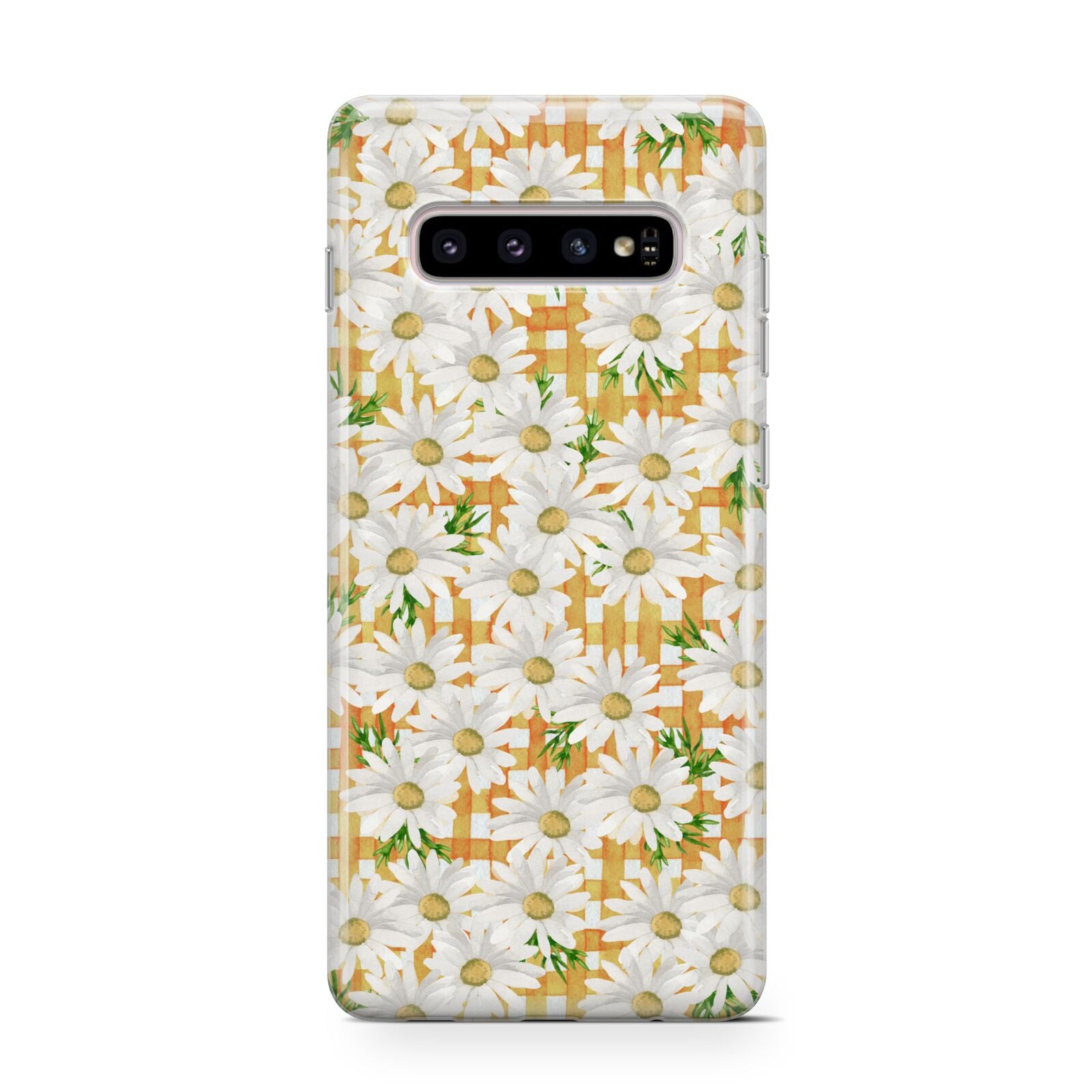 Checkered Daisy Samsung Galaxy S10 Case