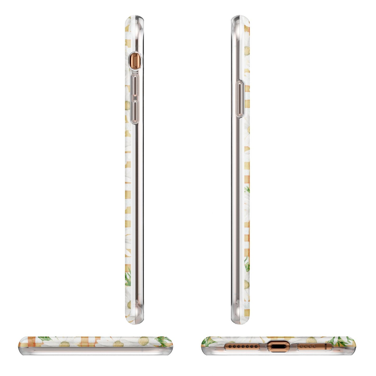 Checkered Daisy iPhone 11 Pro Max 3D Tough Case Angle Images