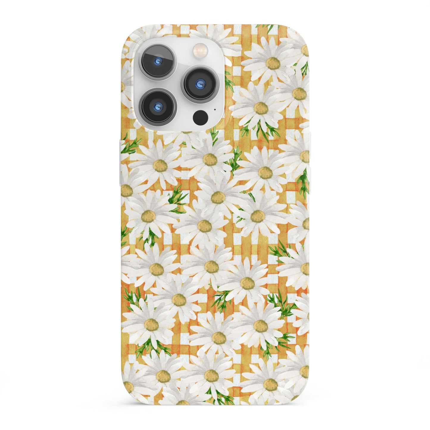 Checkered Daisy iPhone 13 Pro Full Wrap 3D Snap Case